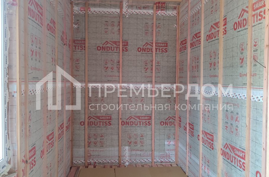 Фото со стройплощадок - Каркасный дом 12х16 м.