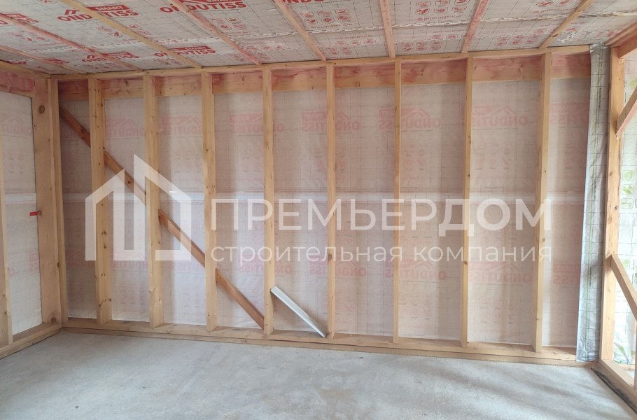 Фото со стройплощадок - Каркасный дом 8х10 м.