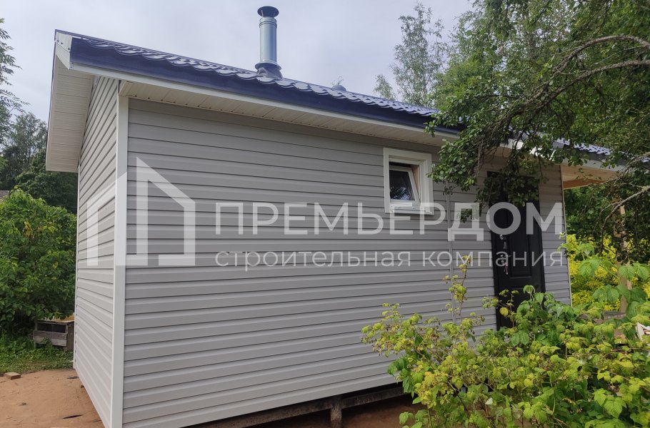 Фото со стройплощадок - Каркасная баня 3х8 м.