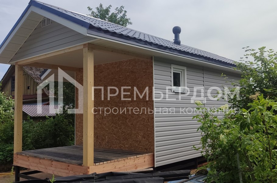 Фото со стройплощадок - Каркасная баня 3х8 м.