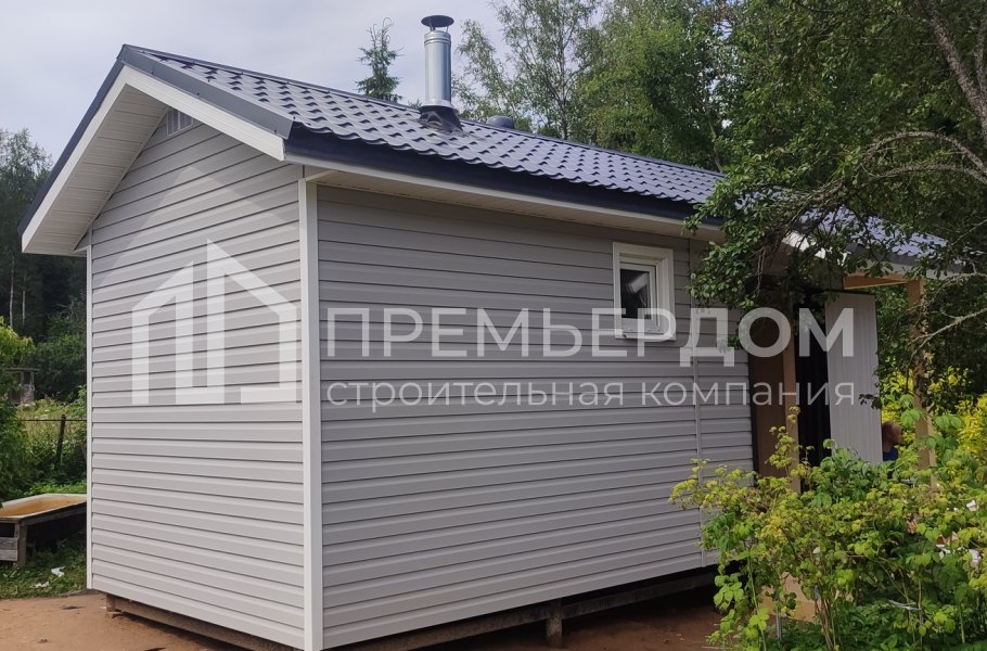 Фото со стройплощадок - Каркасная баня 3х8 м.