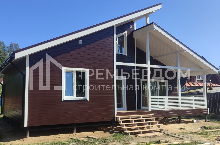 Фото со стройплощадок - Каркасный дом 9х12 м.