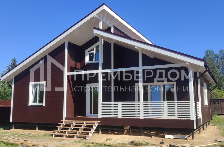 Фото со стройплощадок - Каркасный дом 9х12 м.