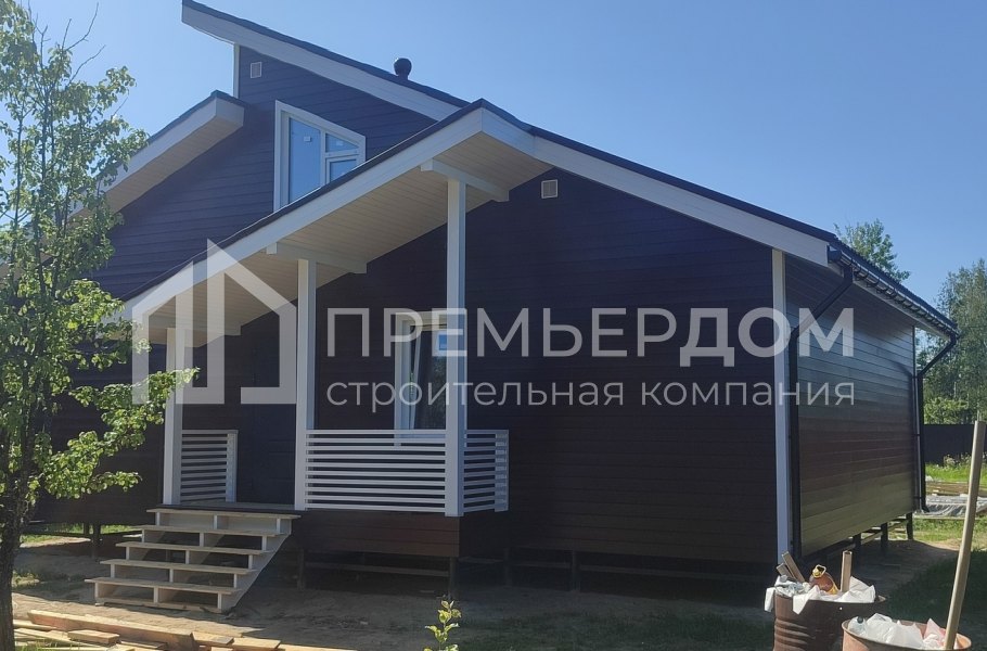 Фото со стройплощадок - Каркасный дом 9х12 м.