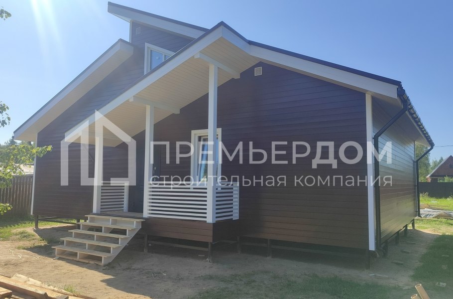 Фото со стройплощадок - Каркасный дом 9х12 м.