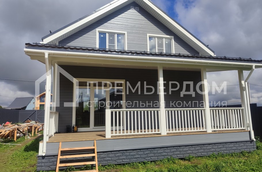 Фото со стройплощадок - Каркасный дом 8х12 м.