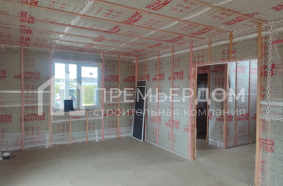 Фото со стройплощадок - Каркасный дом 8х12 м.