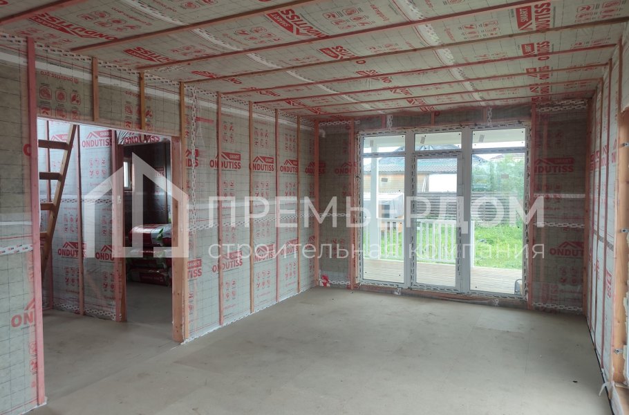 Фото со стройплощадок - Каркасный дом 8х12 м.