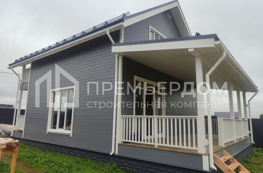 Фото со стройплощадок - Каркасный дом 8х12 м.