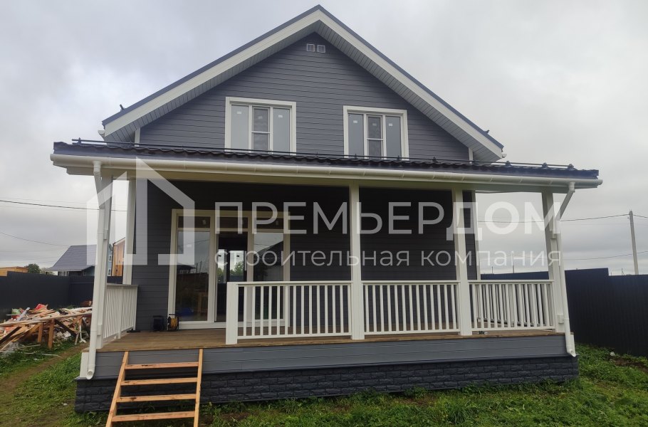 Фото со стройплощадок - Каркасный дом 8х12 м.