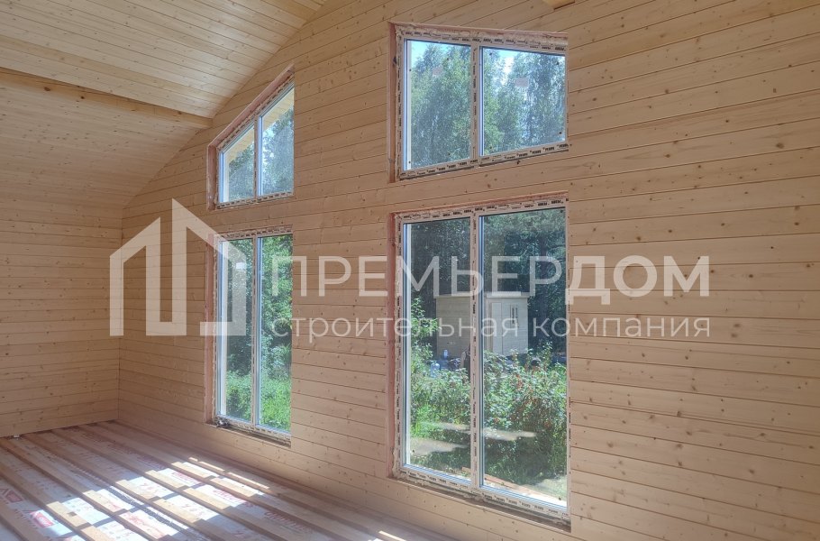 Фото со стройплощадок - Каркасный дом 12х11,5 м.