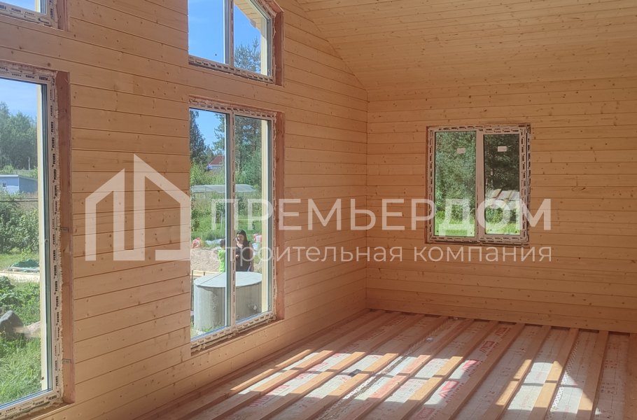 Фото со стройплощадок - Каркасный дом 12х11,5 м.