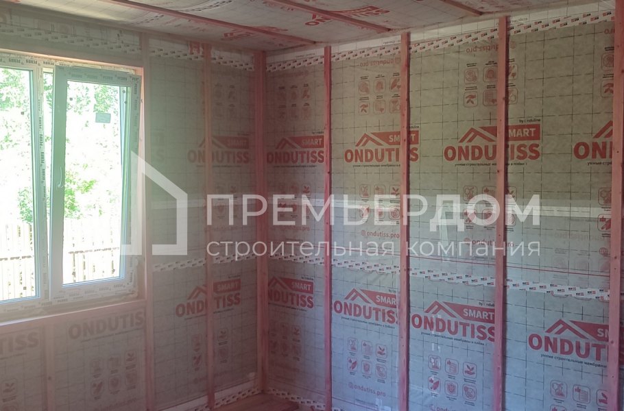 Фото со стройплощадок - Каркасный дом 12х11,5 м.