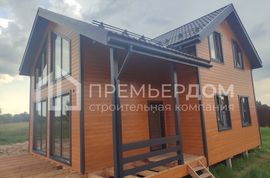 Фото со стройплощадок - Каркасный дом 9,5х13 м.