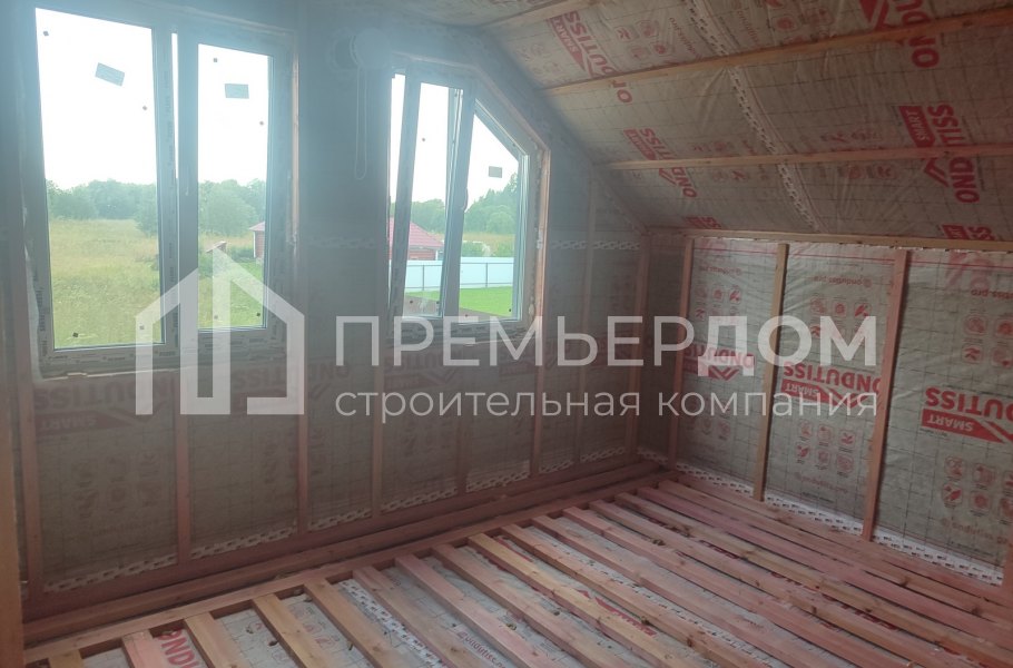 Фото со стройплощадок - Каркасный дом 9,5х13 м.