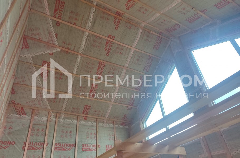 Фото со стройплощадок - Каркасный дом 9,5х13 м.