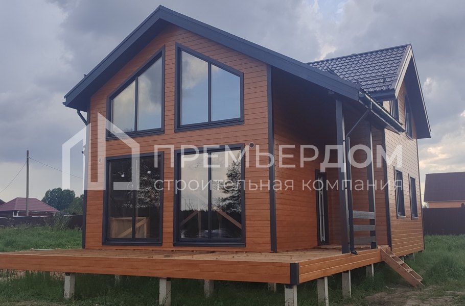 Фото со стройплощадок - Каркасный дом 9,5х13 м.