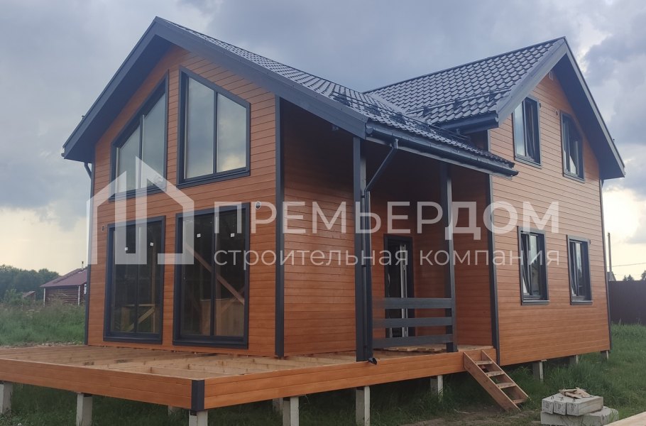 Фото со стройплощадок - Каркасный дом 9,5х13 м.