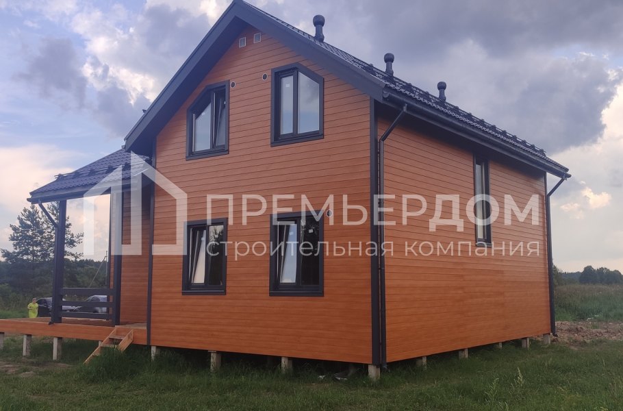 Фото со стройплощадок - Каркасный дом 9,5х13 м.