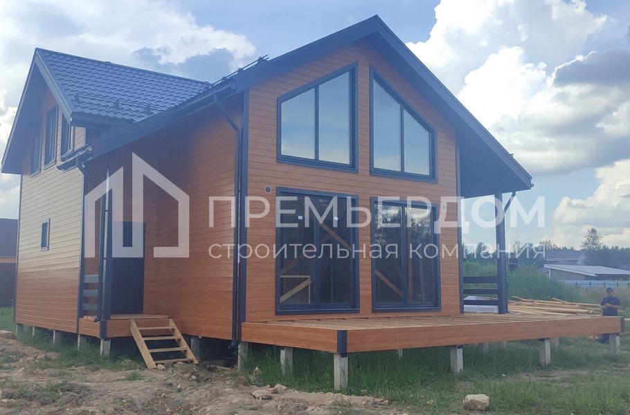 Фото со стройплощадок - Каркасный дом 9,5х13 м.