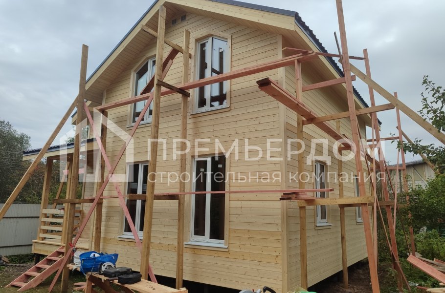 Фото со стройплощадок - Каркасный дом 7,5х8,5 м.