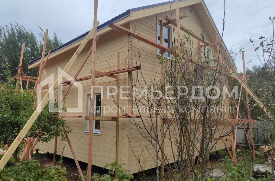 Фото со стройплощадок - Каркасный дом 7,5х8,5 м.