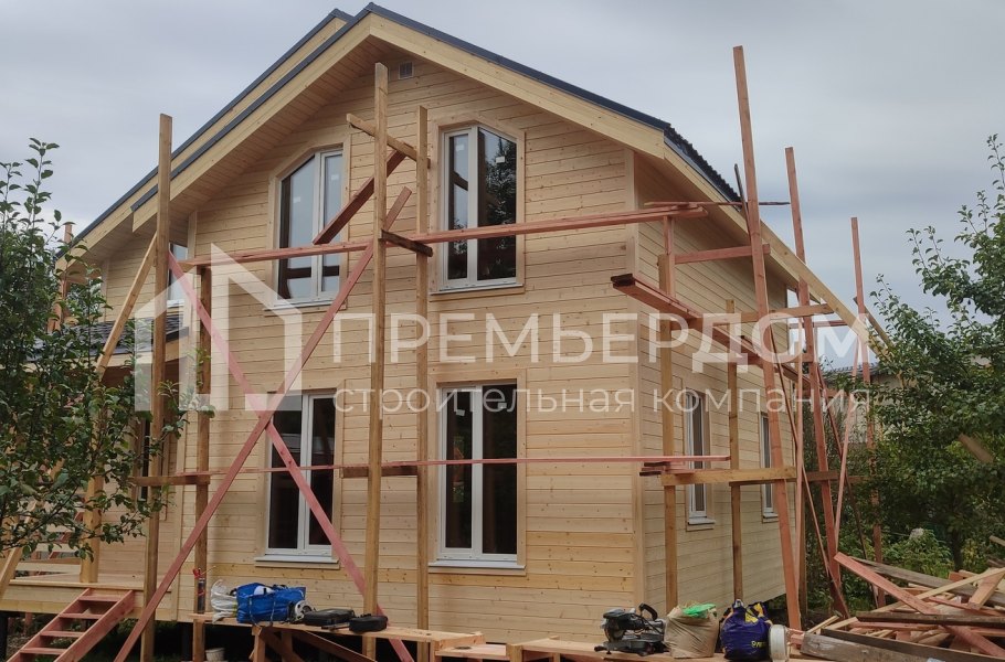 Фото со стройплощадок - Каркасный дом 7,5х8,5 м.