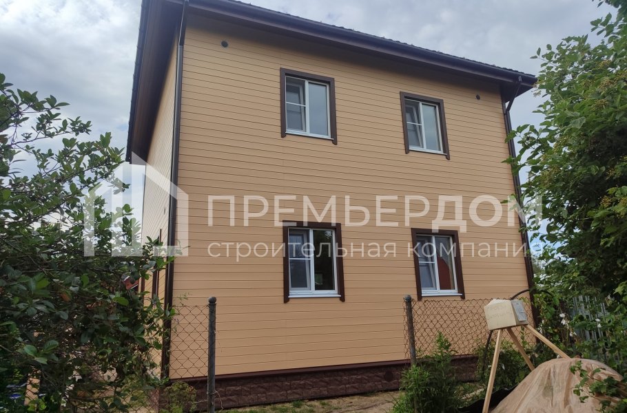 Фото со стройплощадок - Каркасный дом 7,5х7,5 м.