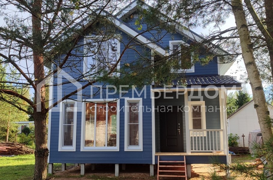 Фото со стройплощадок - Каркасный дом 7,5х7,5 м.