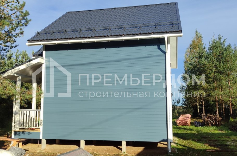 Фото со стройплощадок - Каркасный дом 7,5х7,5 м.