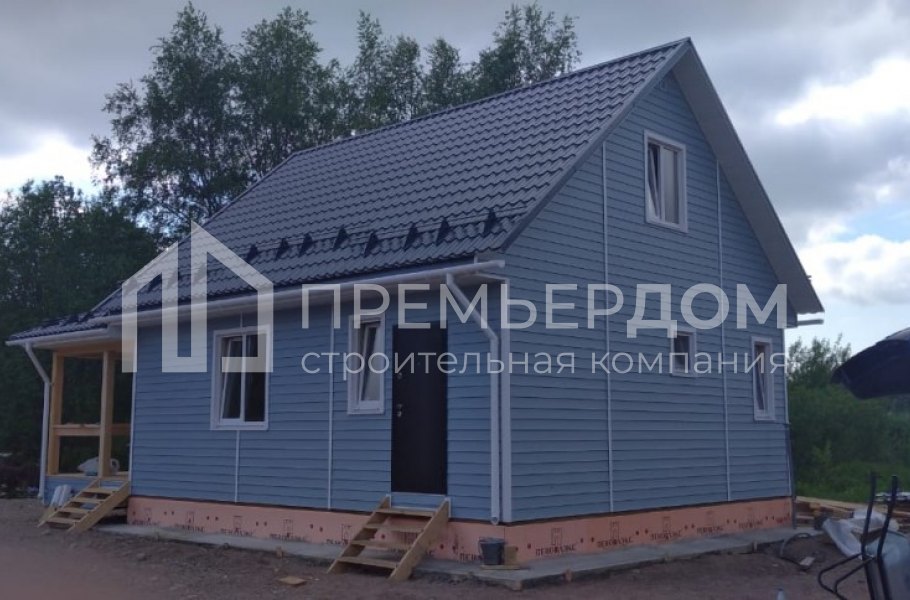 Фото со стройплощадок - Каркасный дом 7х8 м.