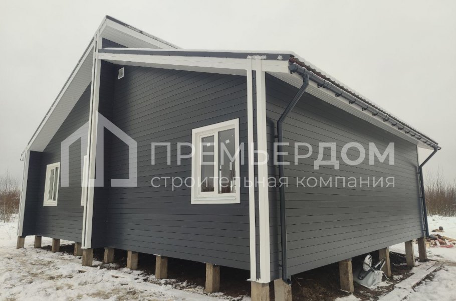 Фото со стройплощадок - Каркасный дом 12х10 м.