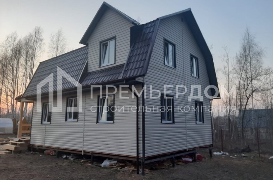 Фото со стройплощадок - Каркасный дом 7х11 м.