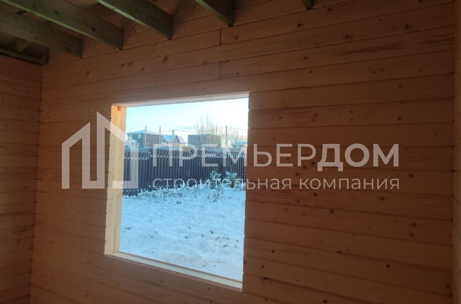 Фото со стройплощадок - Дом из бруса 11,9х8,5 м.