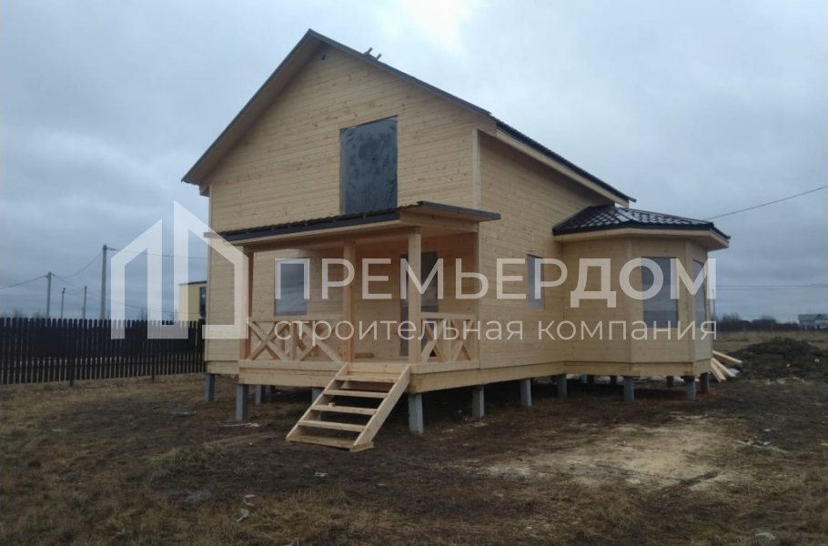 Фото со стройплощадок - Каркасный дом 8х10 м.