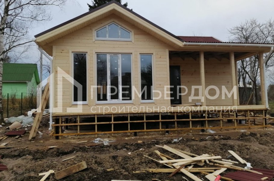 Фото со стройплощадок - Каркасный дом 8х9 м