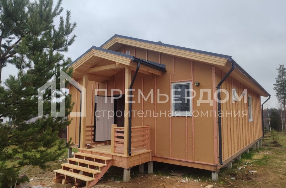 Фото со стройплощадок - Каркасный дом 13,5×11 м.
