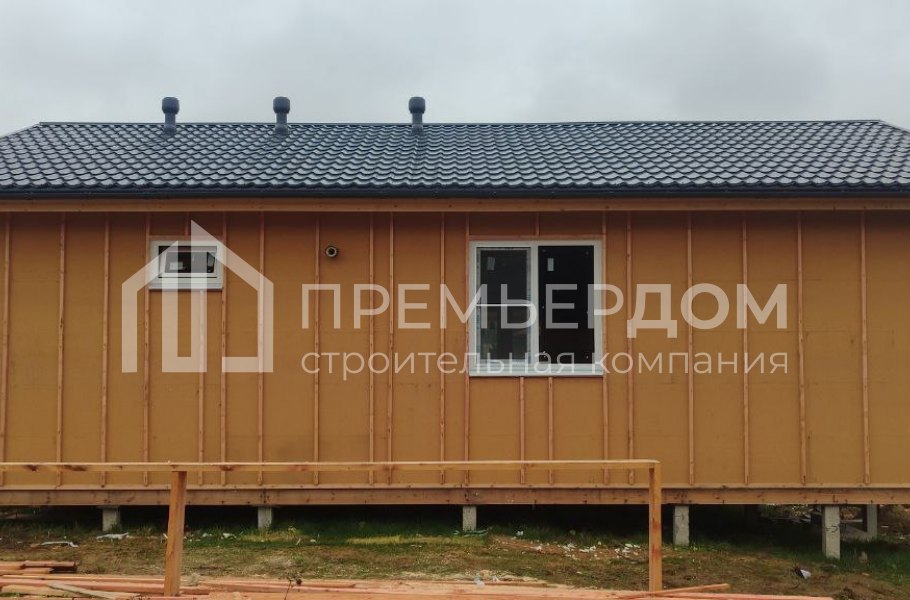 Фото со стройплощадок - Каркасный дом 13,5×11 м.