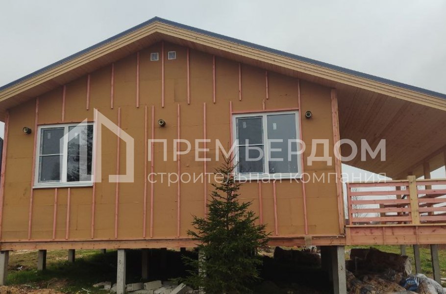 Фото со стройплощадок - Каркасный дом 13,5×11 м.