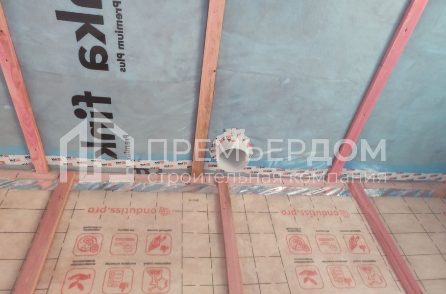 Фото со стройплощадок - Каркасный дом 13,5×11 м.