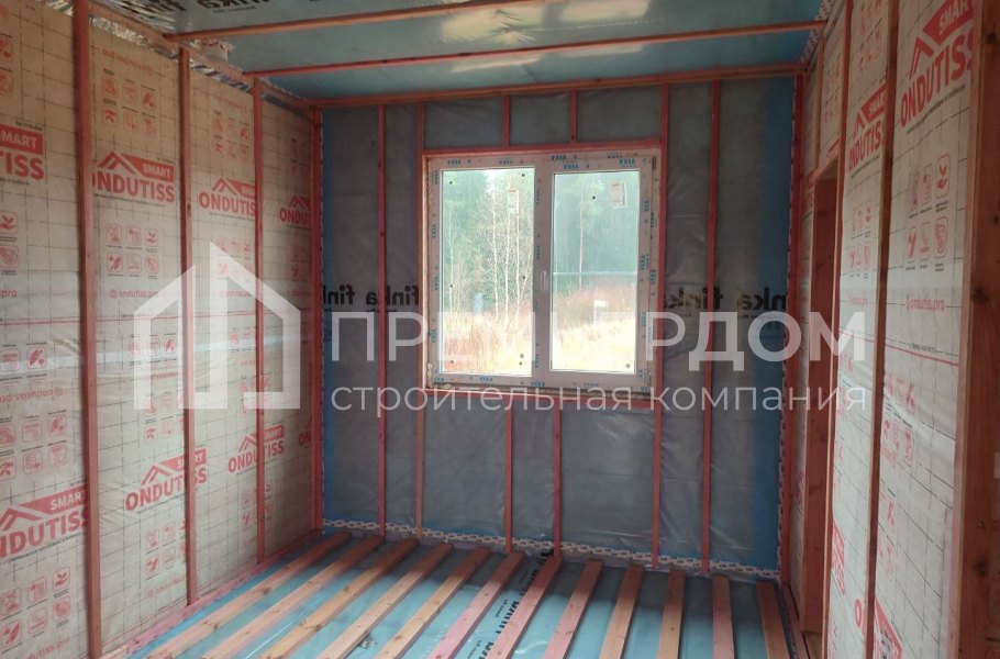 Фото со стройплощадок - Каркасный дом 13,5×11 м.