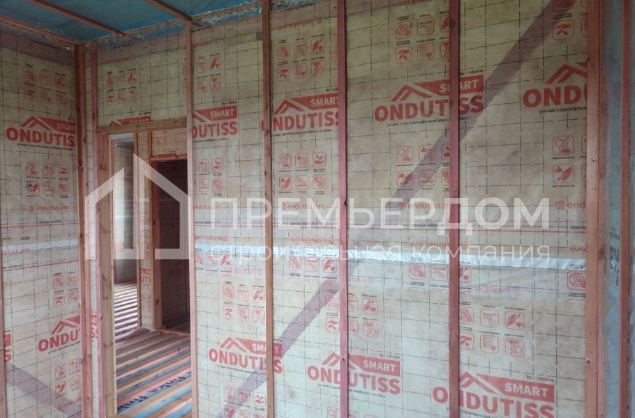 Фото со стройплощадок - Каркасный дом 13,5×11 м.