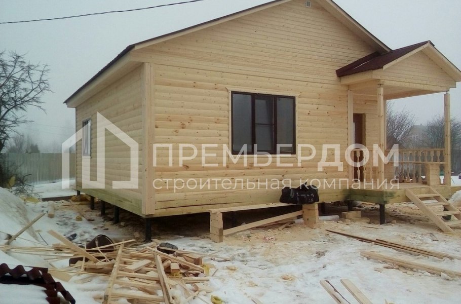 Фото со стройплощадок - Баня по проекту Б-20