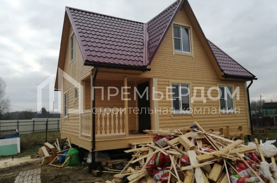 Фото со стройплощадок - Дом по проекту Д-3