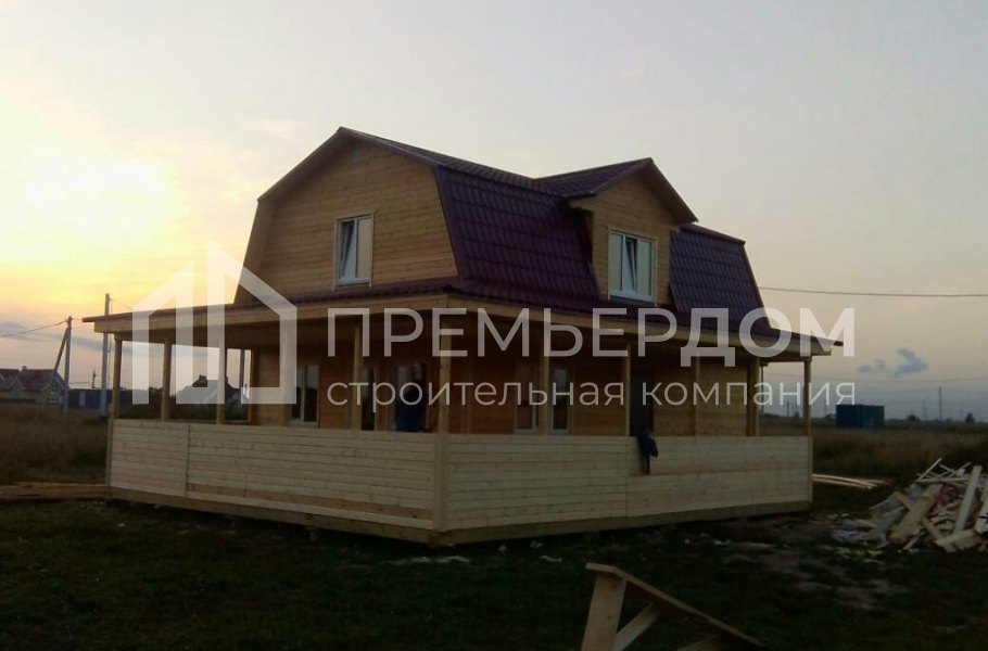 Фото со стройплощадок - Каркасный дом 8х11,5 м.