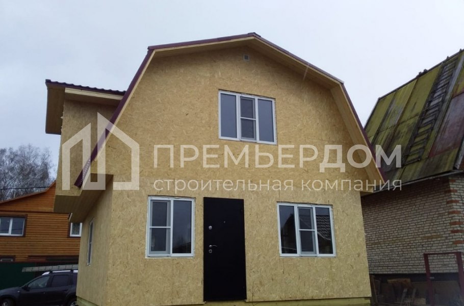 Фото со стройплощадок - Каркасный дом 6x8 м.