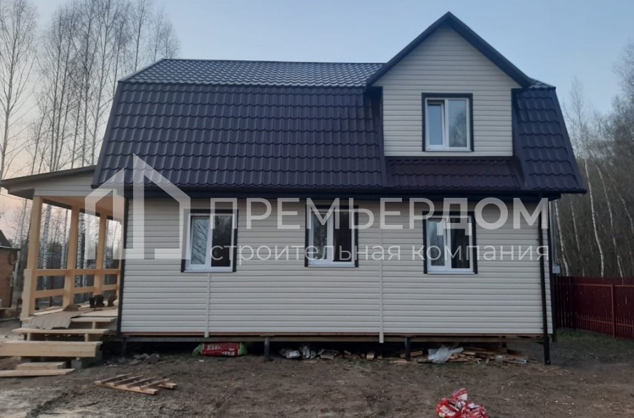 Фото со стройплощадок - Каркасный дом 7х11 м.