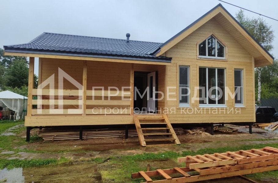 Фото со стройплощадок - Каркасный дом 9х10 м.