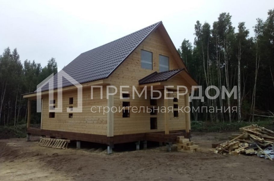 Фото со стройплощадок - Дом по проекту Д-73