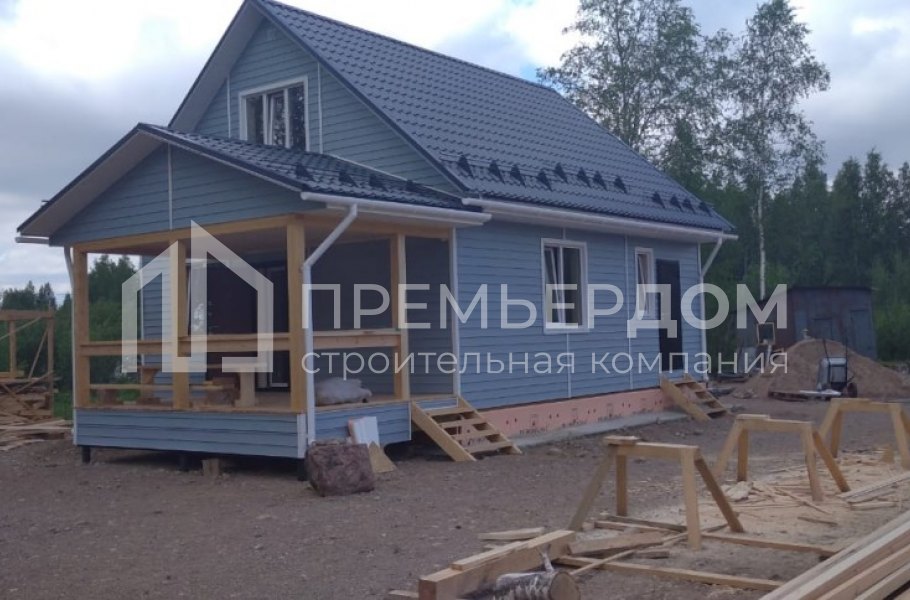 Фото со стройплощадок - Каркасный дом 7х8 м.